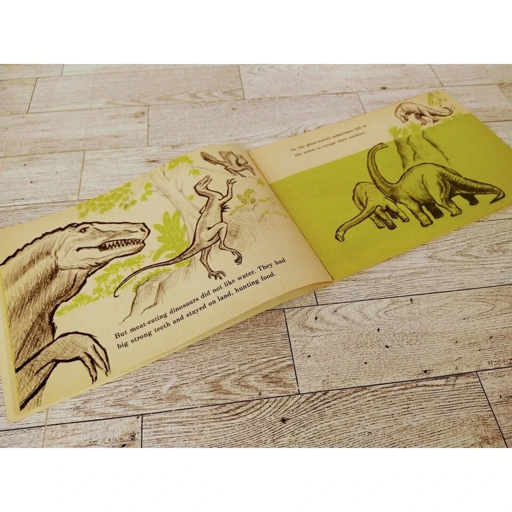 I Can Read About Dinosaurs 1972 Paperback John Howard Troll‎ Assoc retro science